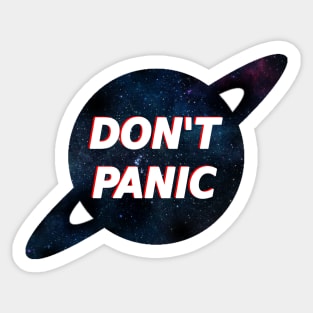 Don't panic The Hitchhiker's Guide to the Galaxy Sticker